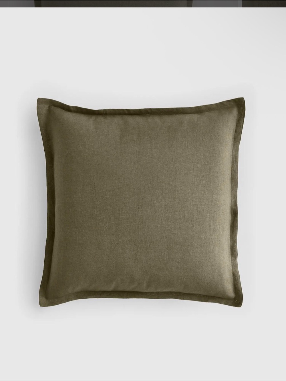 European Linen Euro Sham Quince Dusty Olive Euro Pillow Shams -
